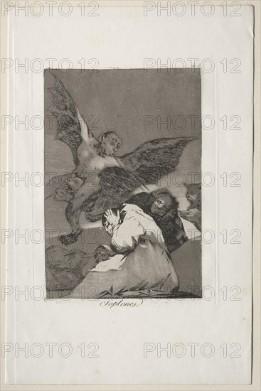 Caprichos: Tale-Bearers-Blasts of Wind. Creator: Francisco de Goya (Spanish, 1746-1828).