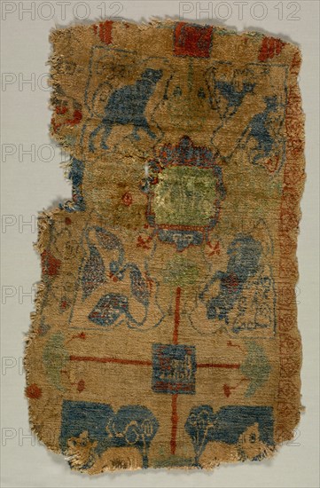 Carpet Fragment, c. 1400s. Creator: Unknown.