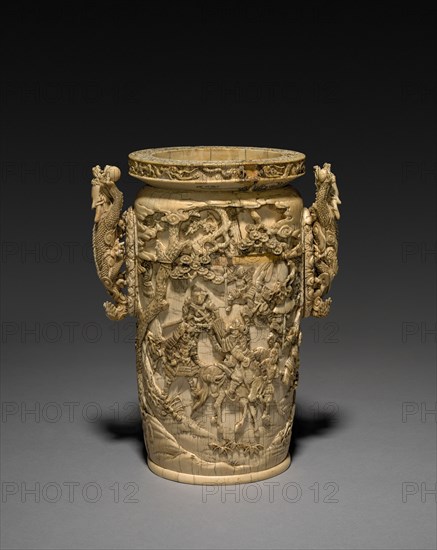 Carved Vase, 1800s. Creator: Unknown.