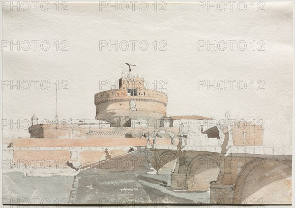 Castel Sant Angelo. Creator: Thomas Ender (Austrian, 1793-1875).