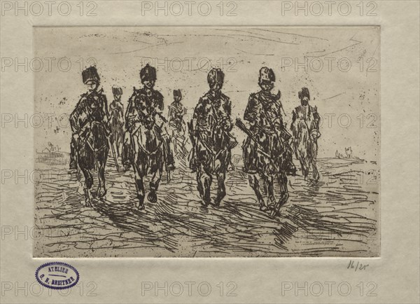 Cavalry Scene. Creator: George Hendrik Breitner (Dutch, 1857-1923).