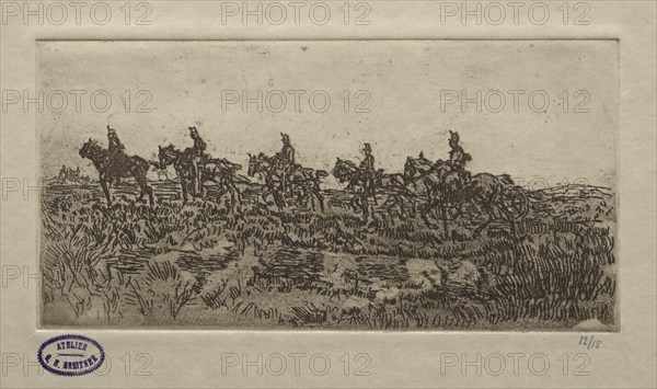 Cavalry Scene. Creator: George Hendrik Breitner (Dutch, 1857-1923).