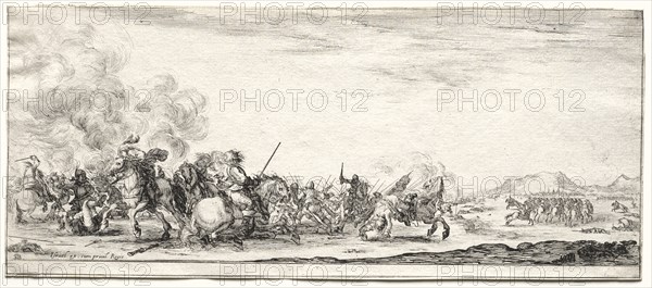 Cavalry Skirmish. Creator: Stefano Della Bella (Italian, 1610-1664).