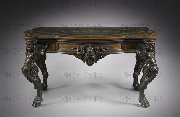 Center Table, c.1860. Creator: Gustave Herter Firm (American).