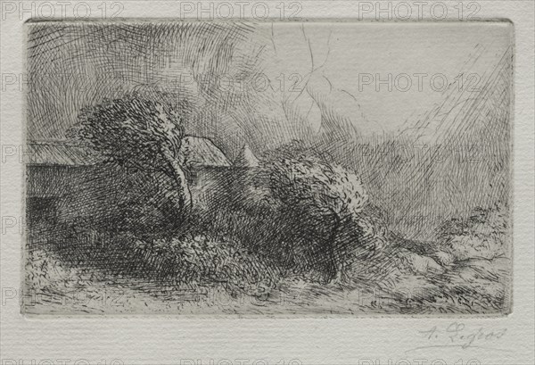 Chailli: End of a Storm (Effet dorage). Creator: Alphonse Legros (French, 1837-1911).