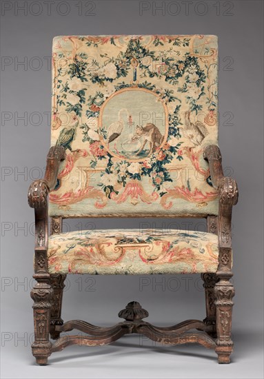 Chair, before 1717. Creator: Royal Savonnerie Manufactory, Chaillot Workshops (French, est. 1627).