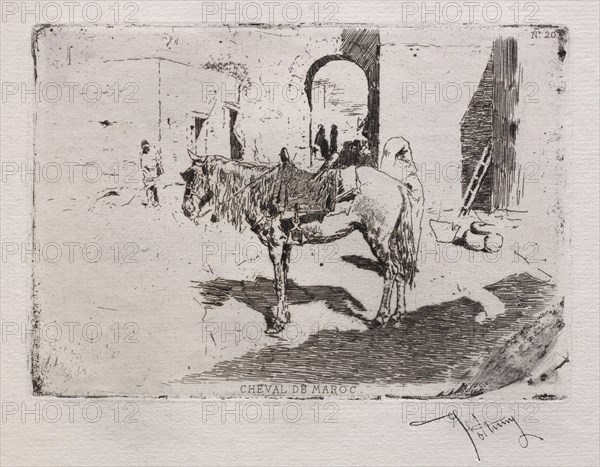 Cheval du Maroc. Creator: Mariano Fortuny y Carbó (Spanish, 1838-1874).