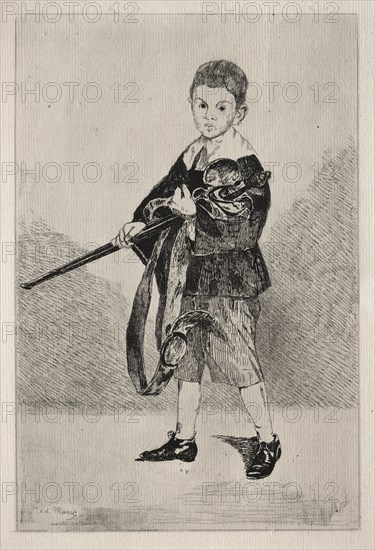 Child with Sword, Turned to the Left. Creator: Edouard Manet (French, 1832-1883).