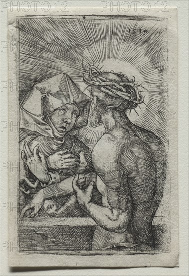 Christ and the Virgin, 1519. Creator: Hans Sebald Beham (German, 1500-1550).