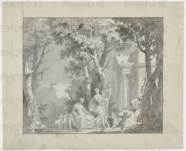 Classical Scene, 1775-1800. Creator: Francisco Vieira (Portuguese, 1765-1805), circle of.