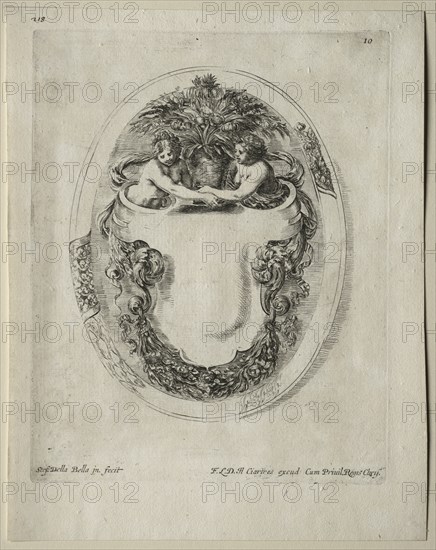Collection of Various Caprices and New Designs of Cartouches and Ornaments: No 10. Creator: Stefano Della Bella (Italian, 1610-1664).