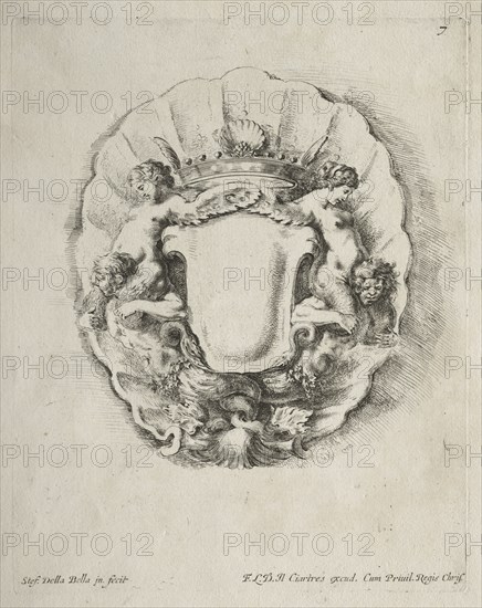 Collection of Various Caprices and New Designs of Cartouches and Ornaments: No 7. Creator: Stefano Della Bella (Italian, 1610-1664).