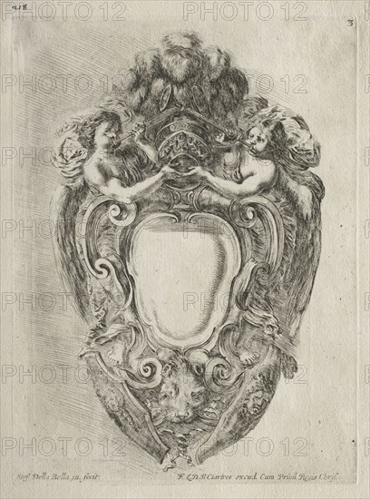 Collection of Various Caprices and New Designs of Cartouches and Ornaments: No. 3. Creator: Stefano Della Bella (Italian, 1610-1664).