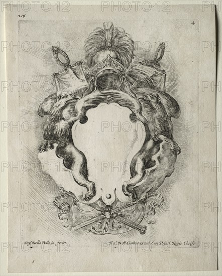 Collection of Various Caprices and New Designs of Cartouches and Ornaments: No. 4. Creator: Stefano Della Bella (Italian, 1610-1664).