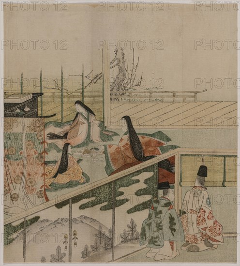 Court Ladies Making Dolls, 1790s. Creator: Kubo Shunman (1757-1820), attributed to.