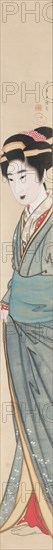 Courtesan, 19th century. Creator: Gion Seitoku (Japanese, 1781-1829?).