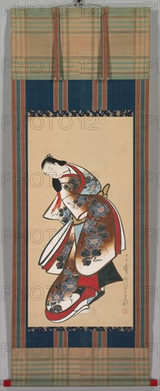 Courtesan, early 1700s. Creator: Kaigetsud? Doshin (Japanese, active 1711-1736).