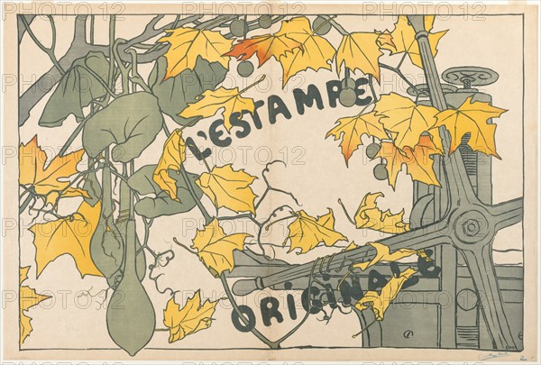 Cover for LEstampe Originale, 1894. Creator: Camille Martin (French, 1861-1898).