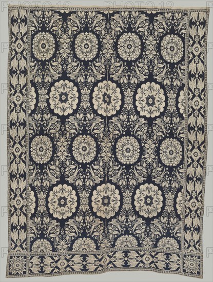 Coverlet, mid 19th century. Creator: Unknown.