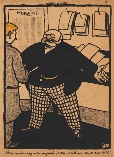 Crimes and Punishments XII, 759: You give me your money, 1869. Creator: Félix Vallotton (French, 1865-1925).
