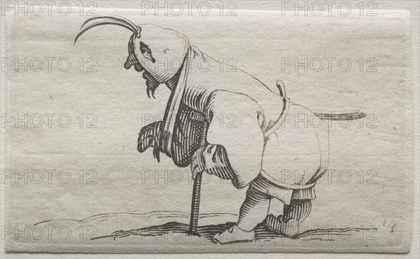 Cripple with a Hood. Creator: Jacques Callot (French, 1592-1635).