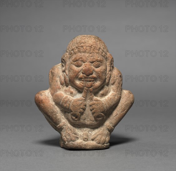 Crouching Dwarf Musician, 2nd-1st Century BC. Creator: Unknown.