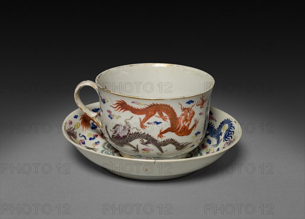Cup and Saucer, c. 1750. Creator: Unknown.