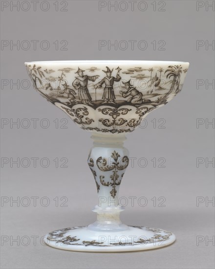 Cup, c. 1735. Creator: Ignaz Preissler (Bohemian, 1676-1741).