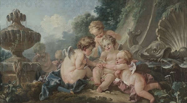 Cupids in Conspiracy, 1740s. Creator: François Boucher (French, 1703-1770).