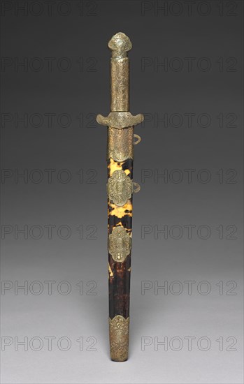 Dagger and Scabbard, 1800s. Creator: Unknown.