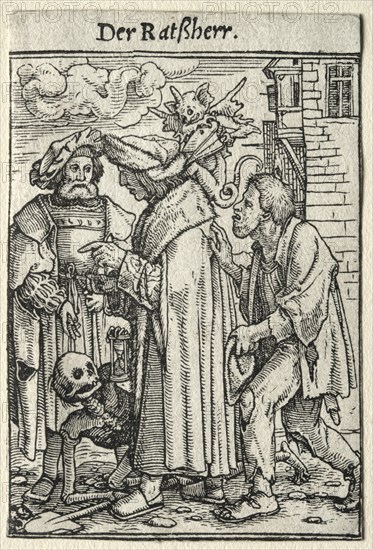 Dance of Death: The Councillor. Creator: Hans Holbein (German, 1497/98-1543).