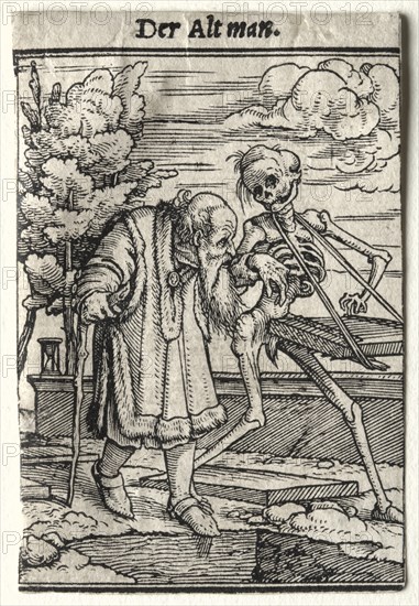 Dance of Death: The Old Man. Creator: Hans Holbein (German, 1497/98-1543).