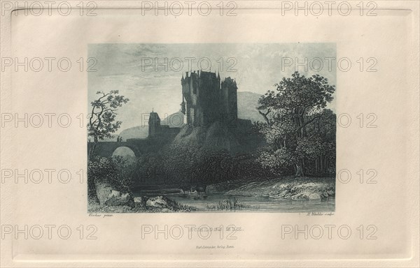 Das Malerische und Romantische Rheinland: Schloss Elz, 1928. Creator: Henry Winkles (British, 1801-1900); Kurt Schroeder.