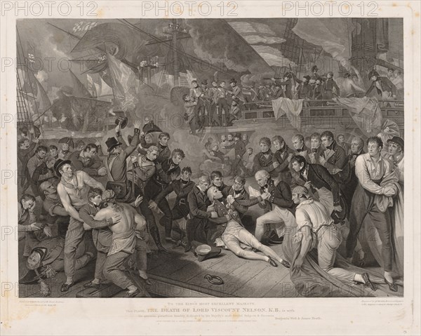 Death of Lord Nelson. Creator: James Heath (British, 1757-1834).