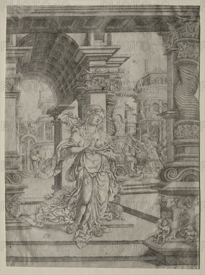 Death of Lucretia. Creator: Frans Crabbe van Esplegem (Flemish, c. 1480-1552).