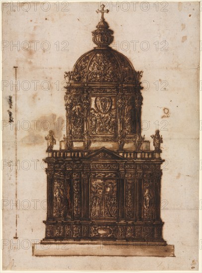 Design for a Ciborium, 1600s. Creator: Fantoni Family Workshop (Italian).