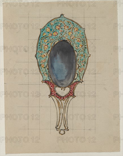 Design for a Hand Mirror, c. 1900-1902. Creator: Félix Bracquemond (French, 1833-1914).