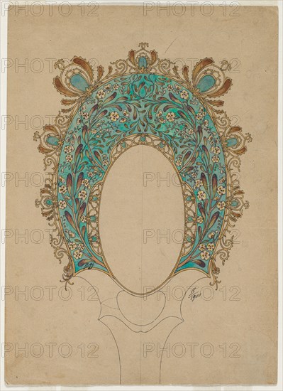 Designs for a Hand Mirror, c. 1900-1902. Creator: Félix Bracquemond (French, 1833-1914).