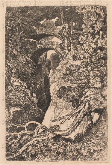 Devil's Bridge, Cardiganshire, 1837. Creator: John Sell Cotman (British, 1782-1842).