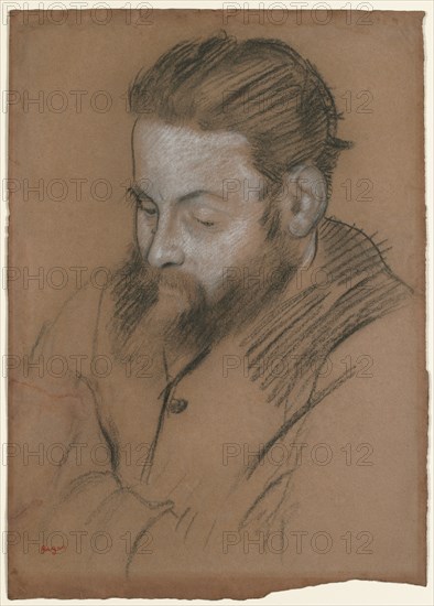 Diego Martelli, 1879. Creator: Edgar Degas (French, 1834-1917).