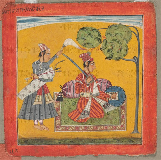 Dipak Raga, One of the Thirty-Six Melodies (Ragamala): Personifying Love, c. 1690. Creator: Unknown.
