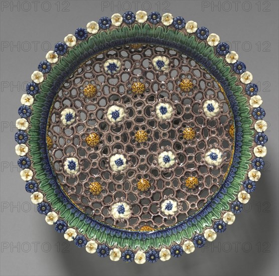 Dish with Open Work, late 1500s. Creator: Bernard Palissy (French, 1510-1589), circle of.