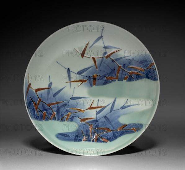 Dish with Reeds and Mist, c. 1700. Creator: Unknown.