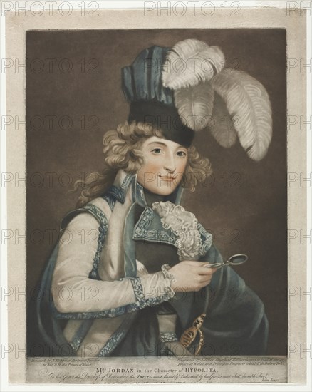 Dorothy Jordan, 1791. Creator: John Jones (British, c. 1745-1797).