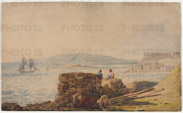 Drake's Island, Plymouth. Creator: Samuel Prout (British, 1783-1852).