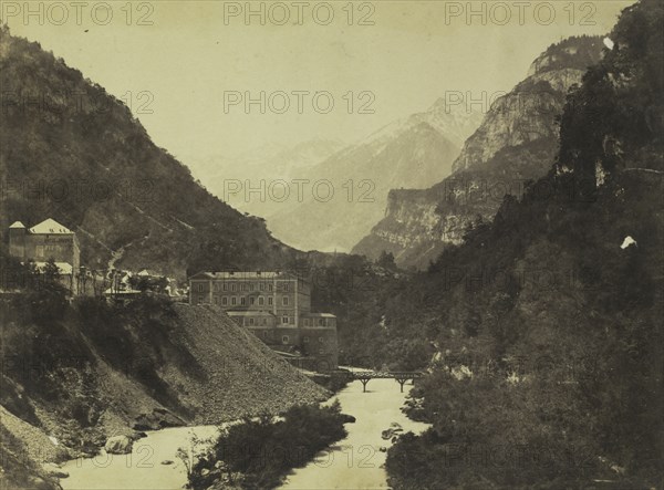 Eaux-Chaudes, Pyrenees (verso), c. 1855. Creator: Farnham Maxwell Lyte (British, 1828-1906), attributed to.