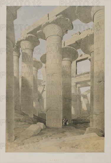 Egypt and Nubia, Volume II: Karnac, 1847. Creator: Louis Haghe (British, 1806-1885); F.G.Moon, 20 Threadneedle Street, London.