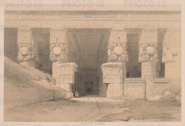 Egypt and Nubia: Volume I - No. 35, Dendera, 1838. Creator: Louis Haghe (British, 1806-1885).