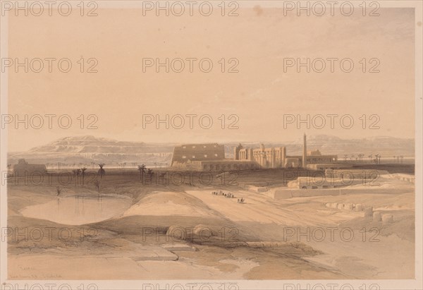 Egypt and Nubia: Volume II - No. 32, Karnak, 1838. Creator: Louis Haghe (British, 1806-1885).