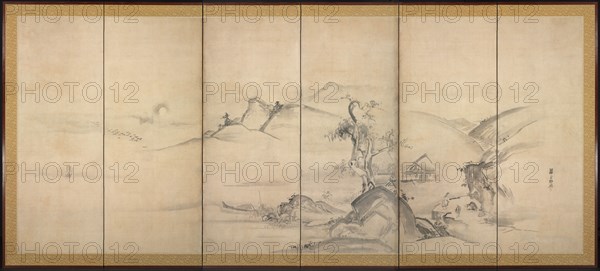 Eight Views of the Xiao and Xiang Rivers, 1700s. Creator: Watanabe Shik? (Japanese, 1683-1755).